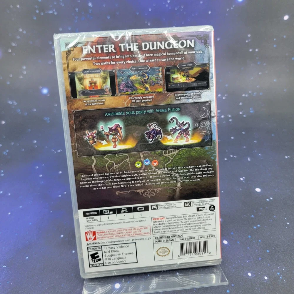 Wizmans World Re;Try Nintendo Switch New Sealed RPG Clear River Games